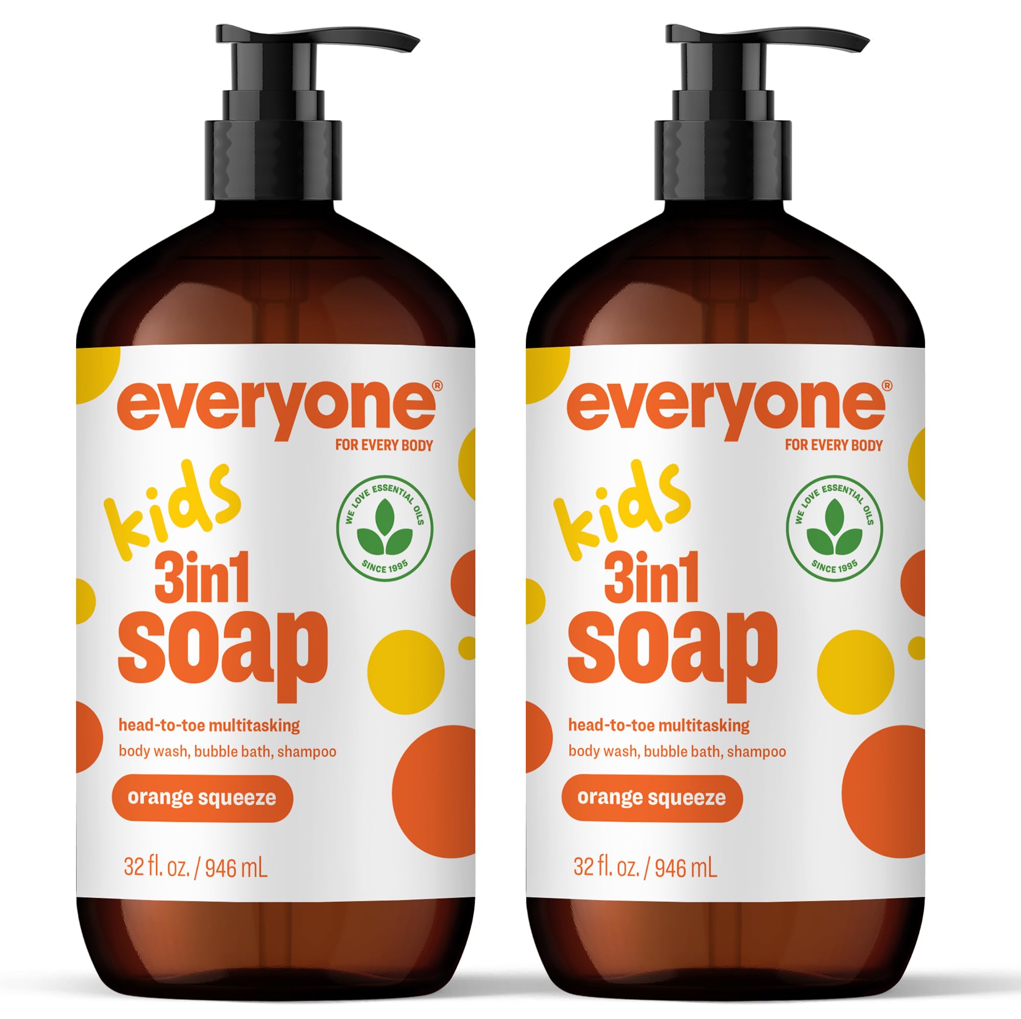 Everyone 3en1 jabon niños aroma naranja ideal para baño rápido