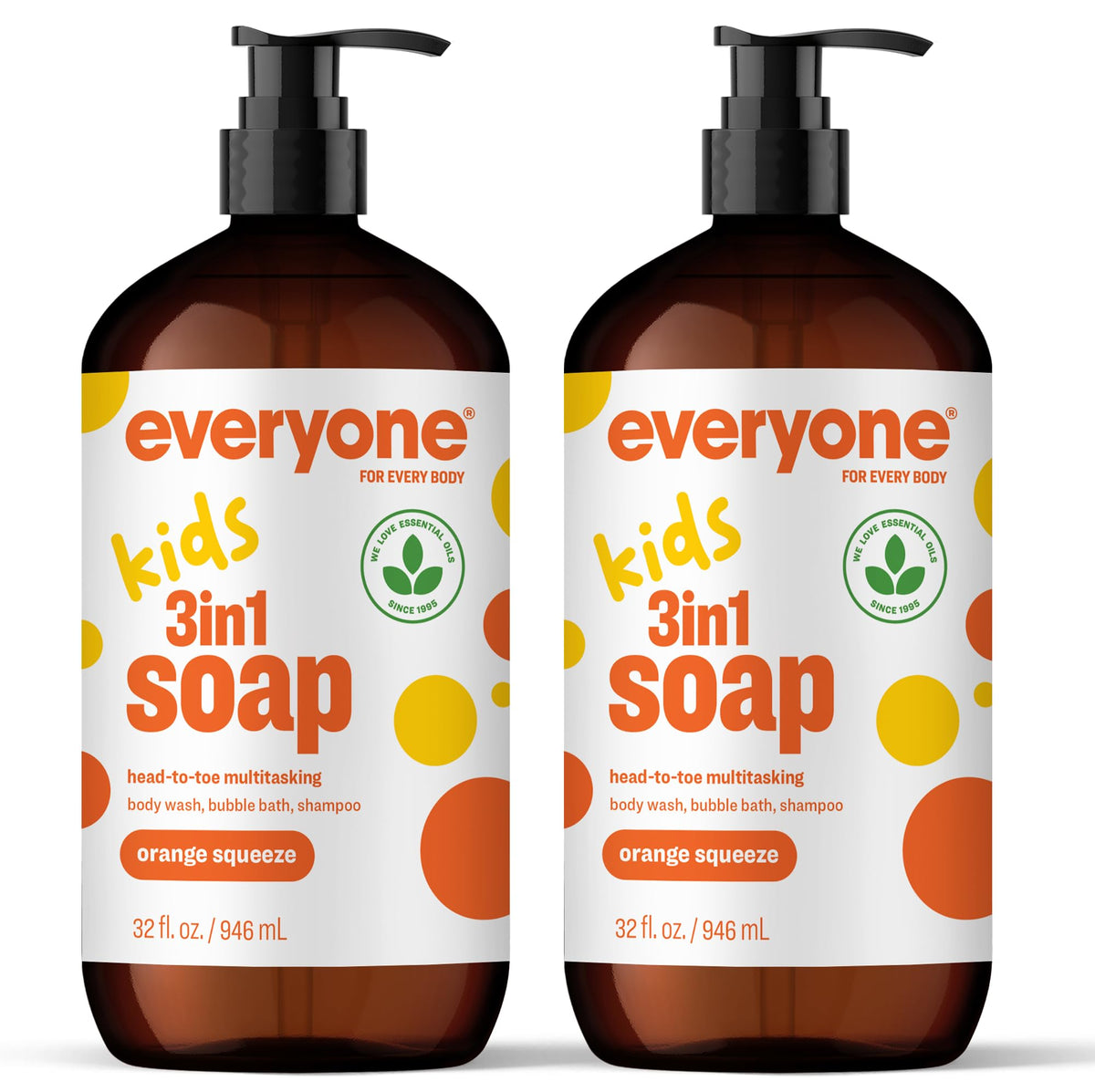 Everyone 3en1 jabon niños aroma naranja ideal para baño rápido