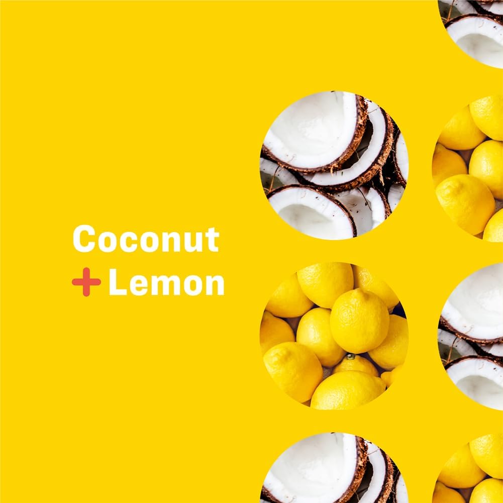 Everyone 3in1 coconut lemon lather in hand reveals rich cleansing foam.