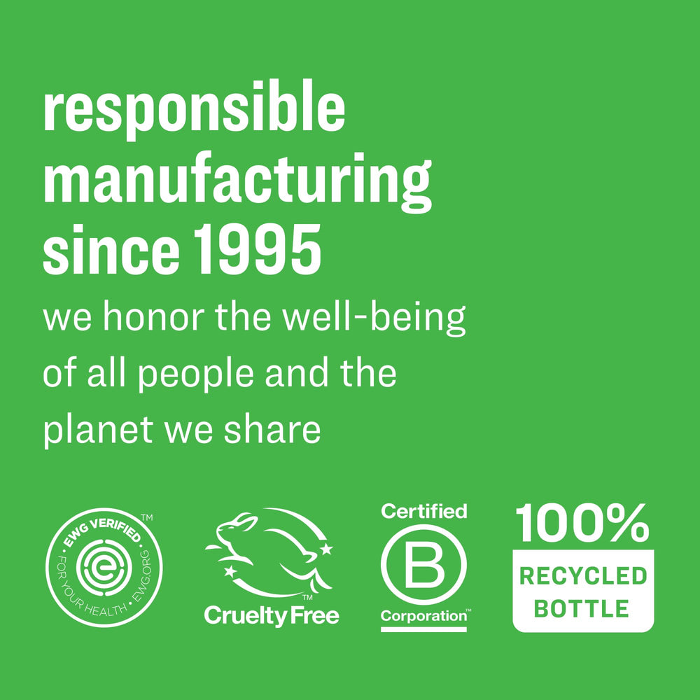 Everyone 3-in-1 Peppermint Tea Tree packaging uses recycled bottles for sustainability.