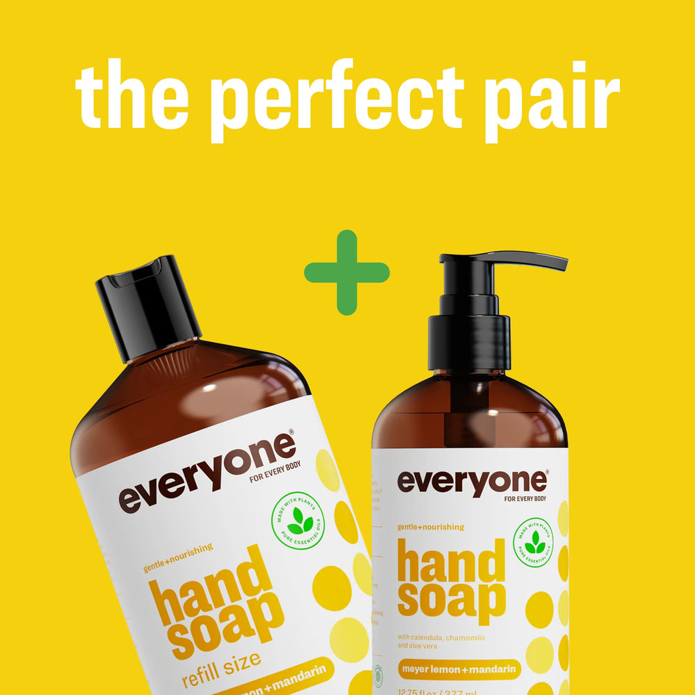 Dermatologist-tested hypoallergenic formula from Everyone, designed for sensitive hands.