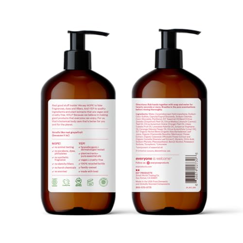 Everyone Hand Soap Ruby Grapefruit pump for quick hand washing
