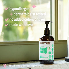 Aroma a menta y hierba limón de Everyone, refrescante al lavar