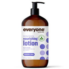 Loción Everyone 2en1 lavanda y aloe para manos y cuerpo, frasco de 32 oz