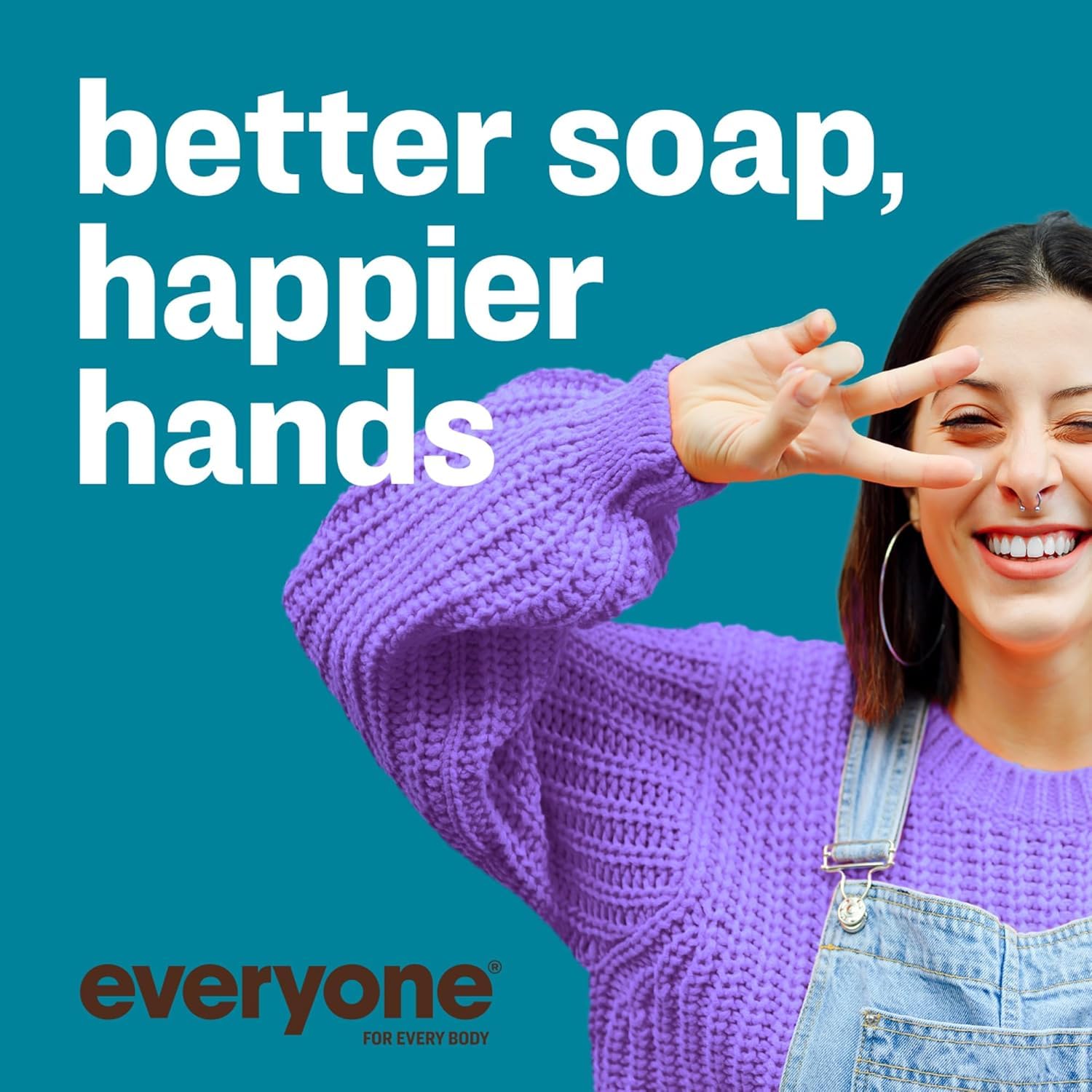 Everyone Liquid Hand Soap Pacific Eucalyptus bottle with fresh scent on sink