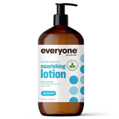 Everyone 2en1 loción, botella 32oz, hidratación duradera para manos y cuerpo.