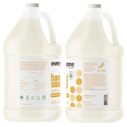 Everyone Meyer Lemon and Mandarin scent label, crisp and uplifting aroma for daily handwashing.