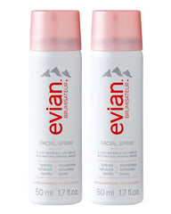 Evian brumizador facial dos pack mini, bruma fina para hidratar la piel