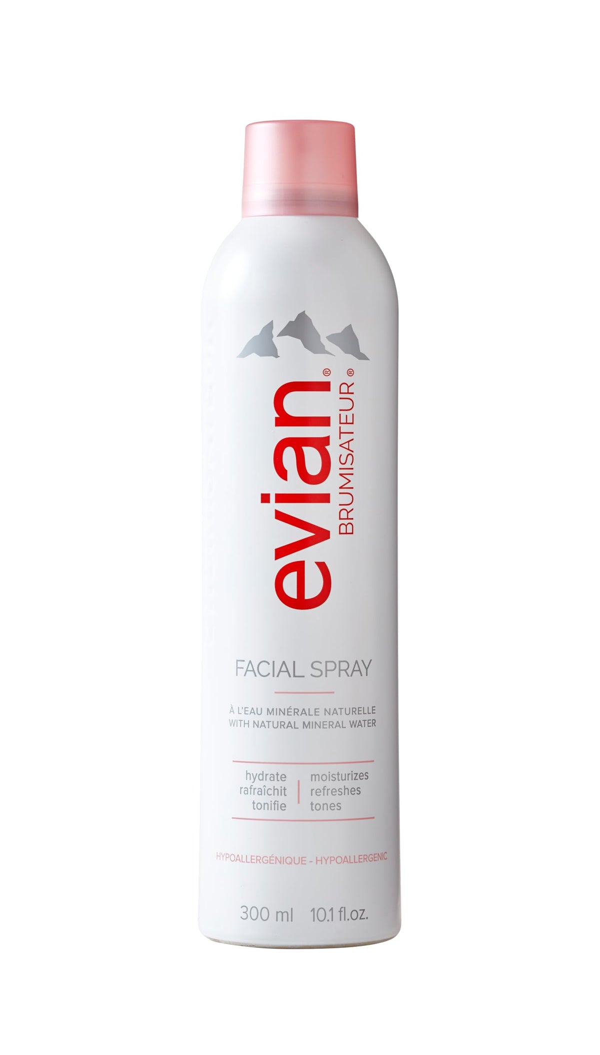 Evian Facial Spray bottle for daily hydrating mist on skin