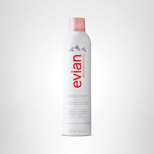 Evian fragrance-free mist ideal for daily lightweight hydration