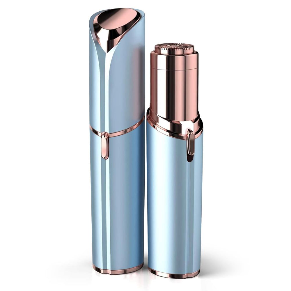 EVIEY facial hair remover on the face area for precise, painless smoothing.