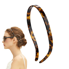 EVITA PERONI tortoise hair band with glasses-friendly design for secure wear