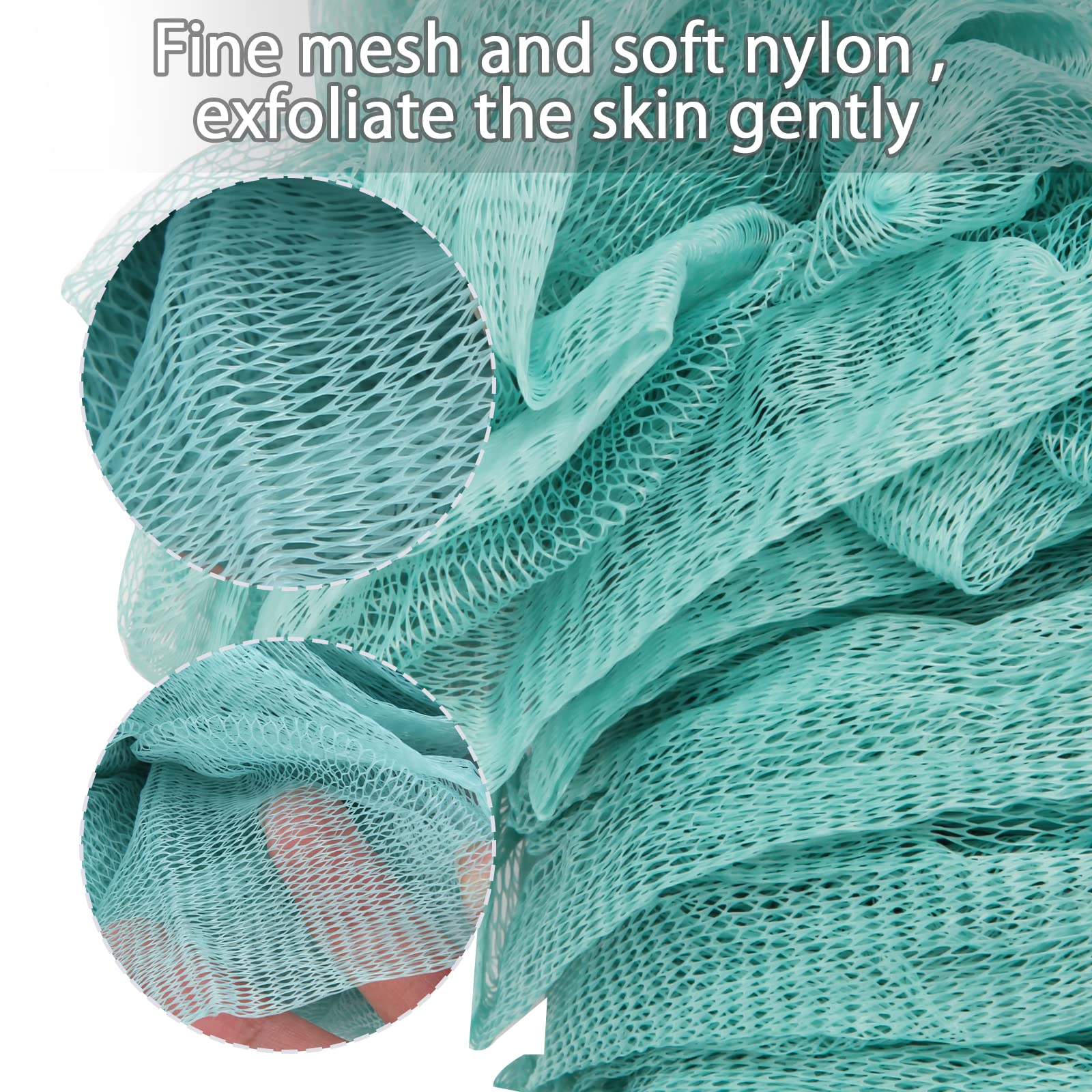 Evmliy back scrubber with hanging lanyard keeps it dry and ready.