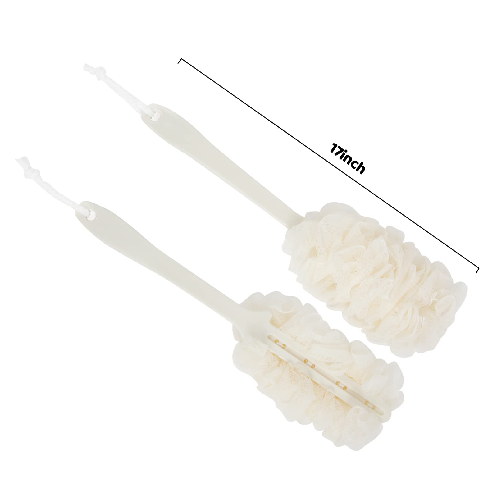 Esponja lufa Evmliy para cuerpo en ducha, exfolia suavemente y crea espuma.