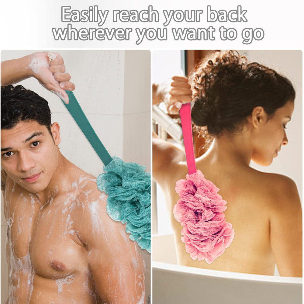 Evmliy soft knitted loofah mesh for gentle body cleansing.