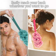 Evmliy soft knitted loofah mesh for gentle body cleansing.