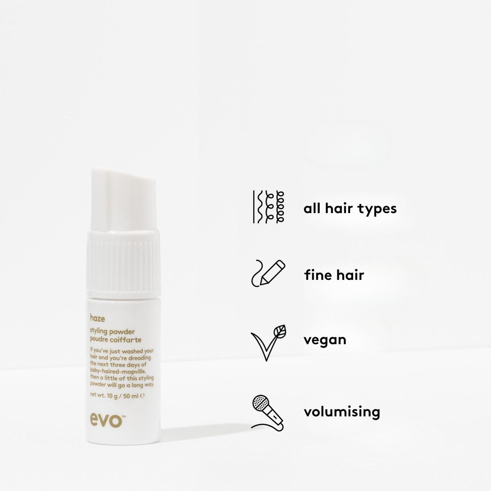 EVO Haze applies easily to boost volume and texture in fine hair.