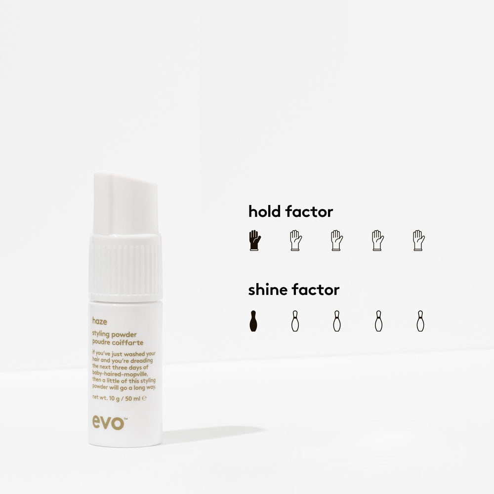 EVO Haze creates a matte finish with touchable texture for everyday styles.