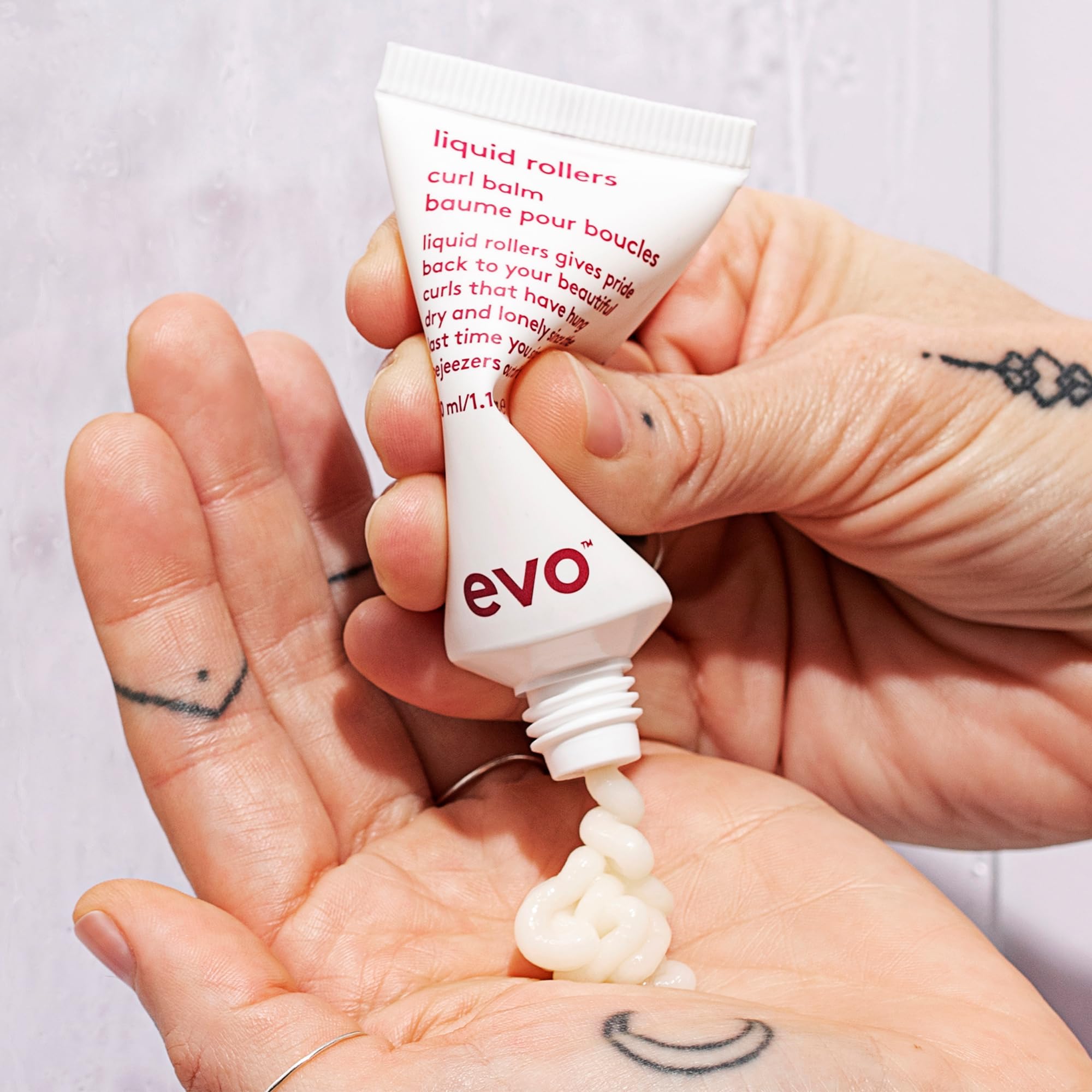 EVO Liquid Rollers Curl Defining Balm detangle and improve manageability