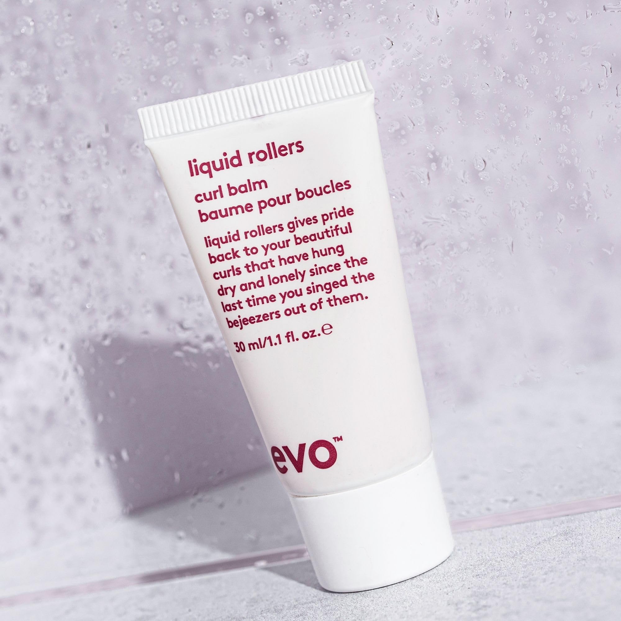 EVO Liquid Rollers Curl Defining Balm humidity control in styling