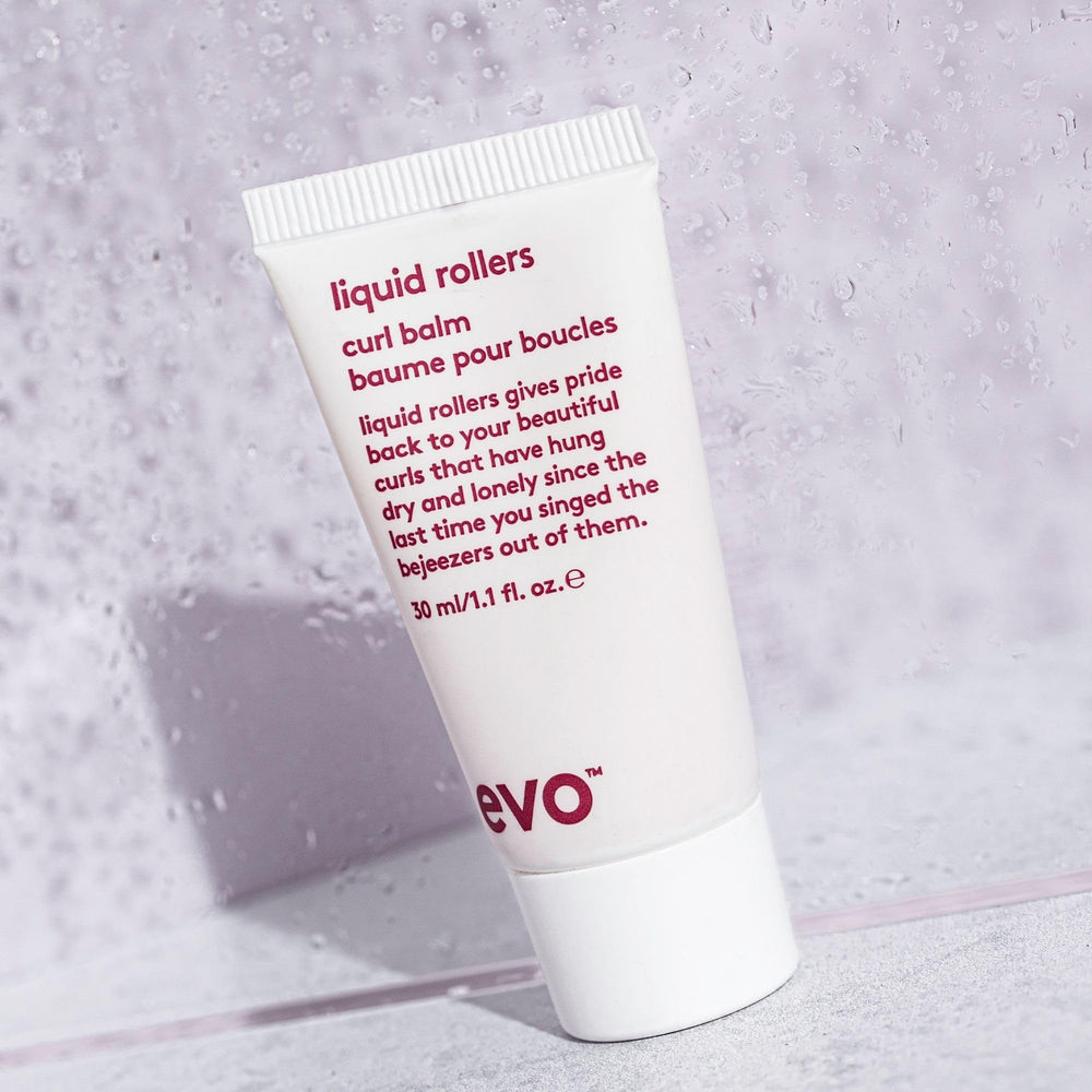 EVO Liquid Rollers Curl Defining Balm humidity control in styling