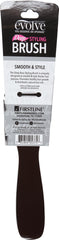 Evolve Boar Deep Styling Brush in-use demonstrates effortless smoothing and oil distribution