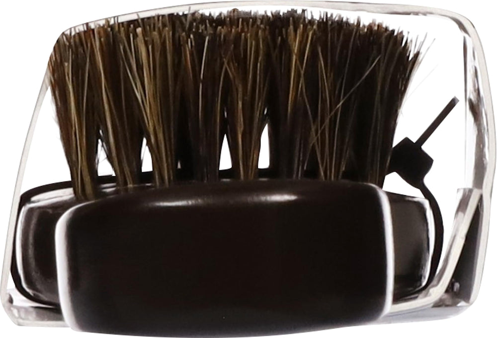 Evolve Boar Deep Styling Brush with natural wood handle highlights ergonomic design for comfortable grooming