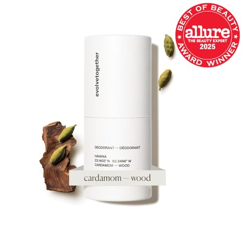 Evolvetogether deodorant being applied invisibly with no white marks.