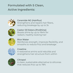 EVOLVh UltraShine frizz-control formula for dry hair in action