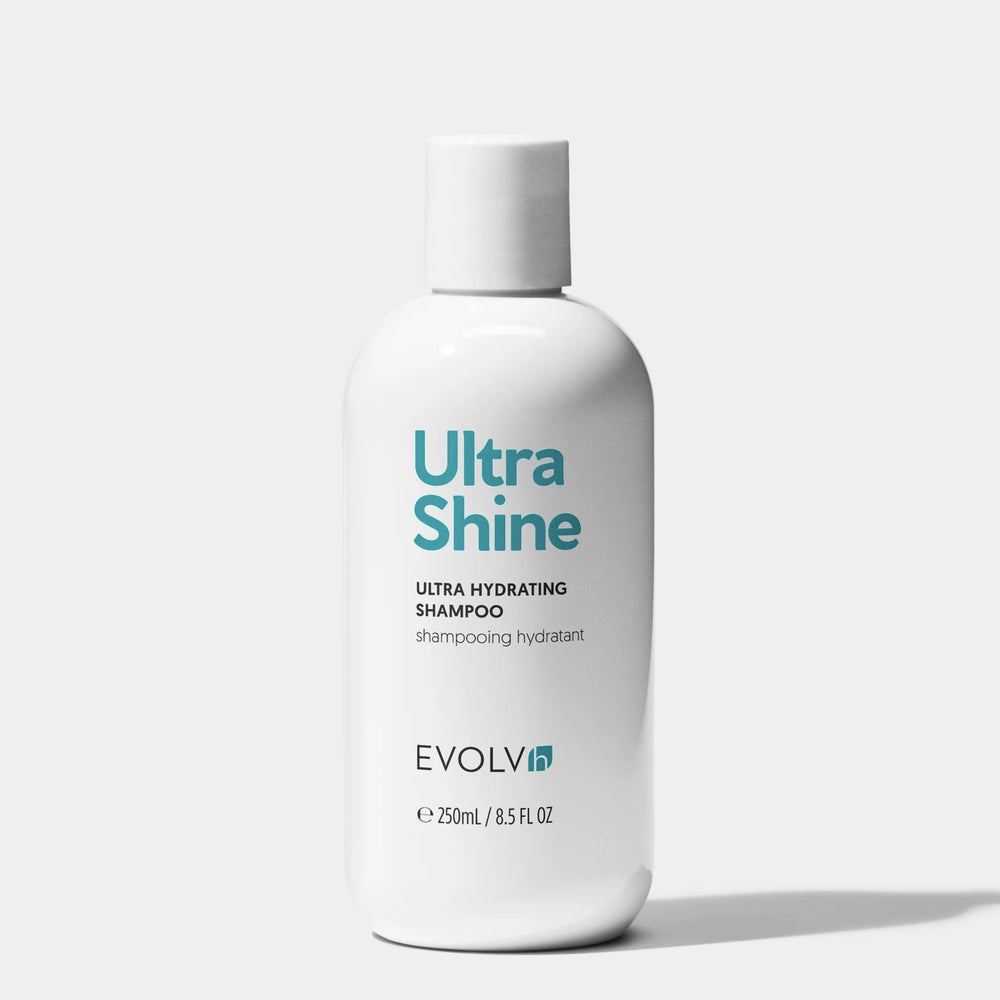 EVOLVh bottle paired with conditioner routine guidance poster
