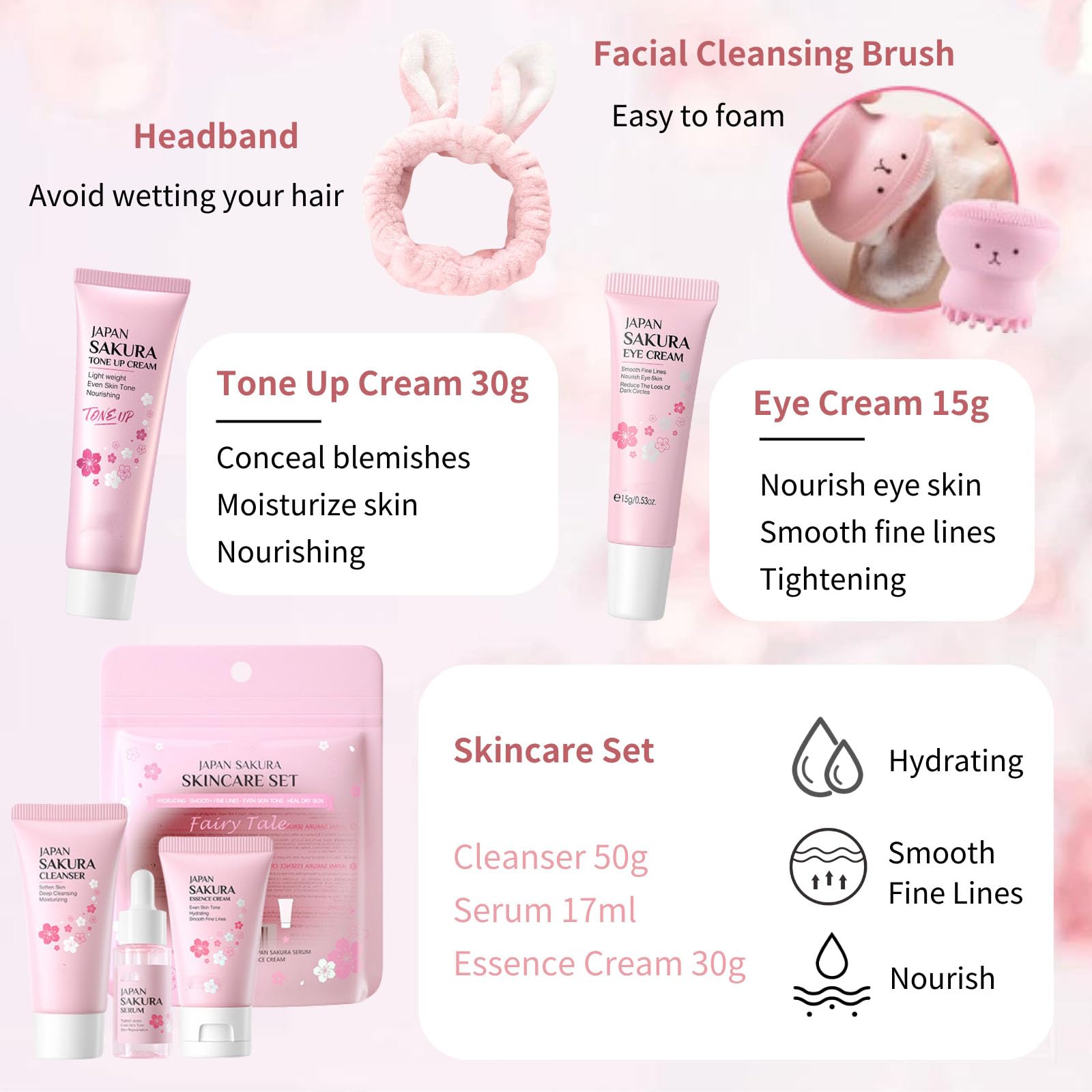 Evolvique Sakura Cleansing Brush for deeper cleansing and smoother pores