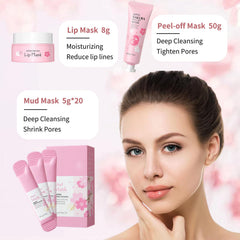 Evolvique Sakura Mud Mask for detoxifying skin and brightening tone