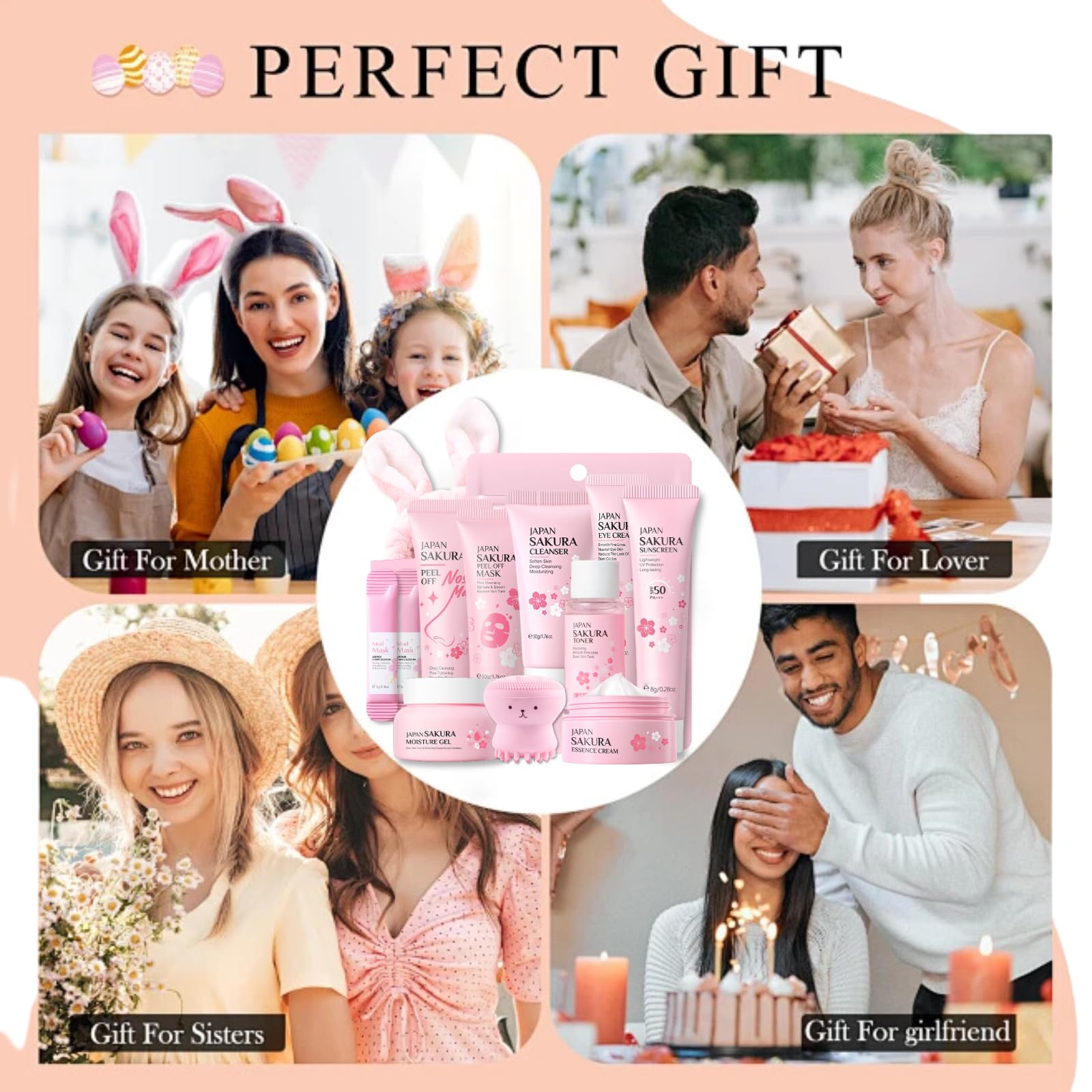 Evolvique Sakura bunny headband for cute spa moments