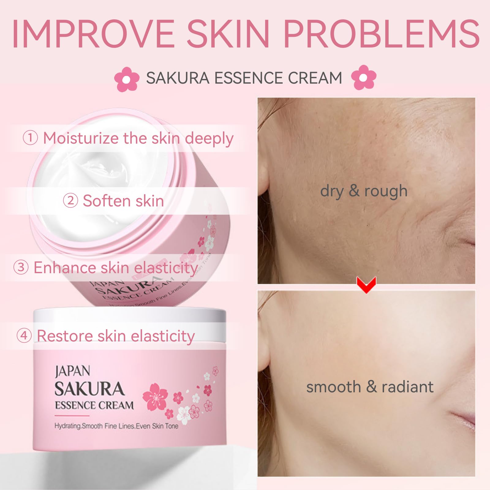 Evolvique Sakura Crema Hidratante: ayuda a retener la humedad y suavidad