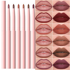 evpct 6pc retractable lip liners set for precise lip shaping and long-lasting color.