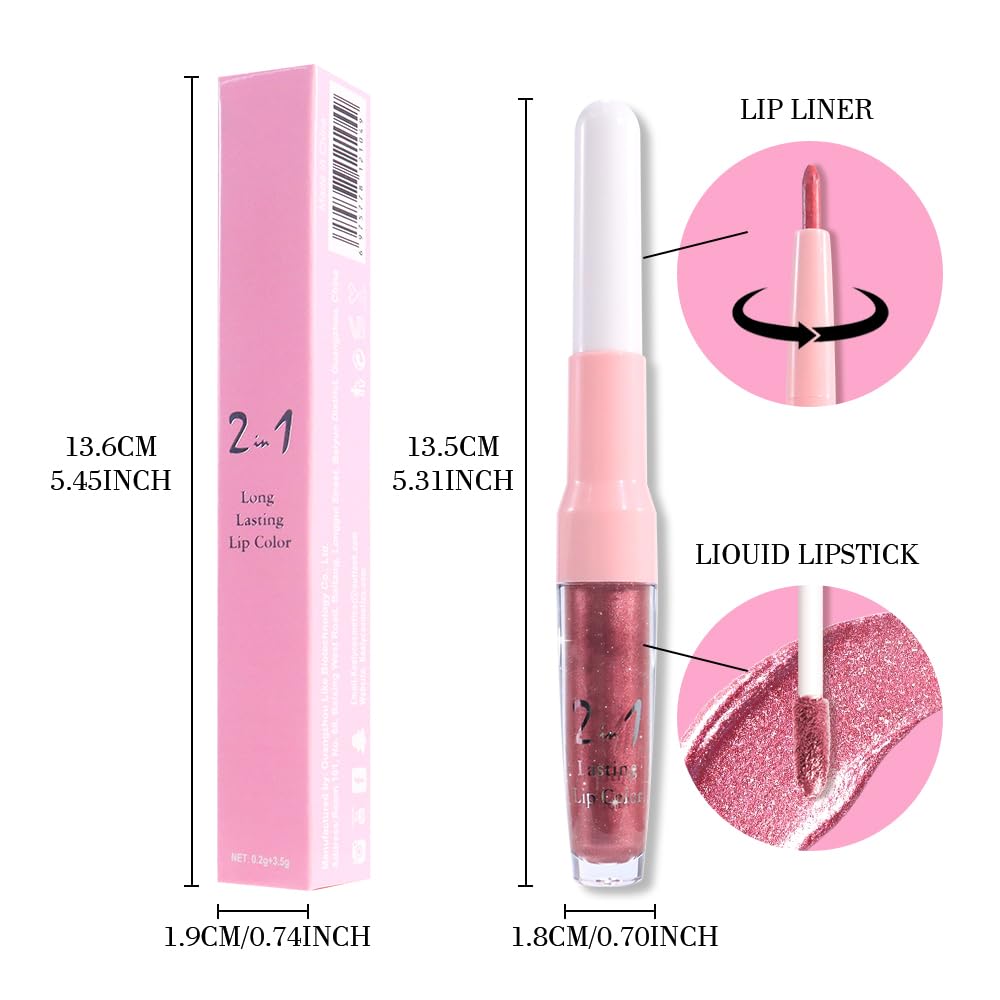 evpct aplicación fácil delineador labios, trazo suave y precisión.