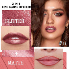 evpct barra labios mauve pink metalico con brillo, color intenso y cobertura uniforme.