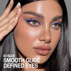 evpct black eyeliner pencil close-up shows crisp, classic line