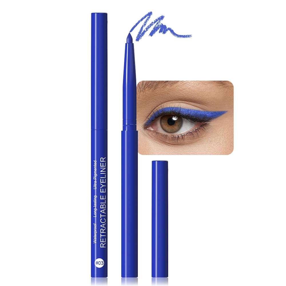 evpct blue eyeliner pencil swirls on lid for vibrant definition