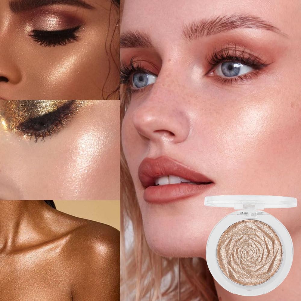 evpct Champagne Gold Cheekbone Glow enhances definition with radiant warmth.