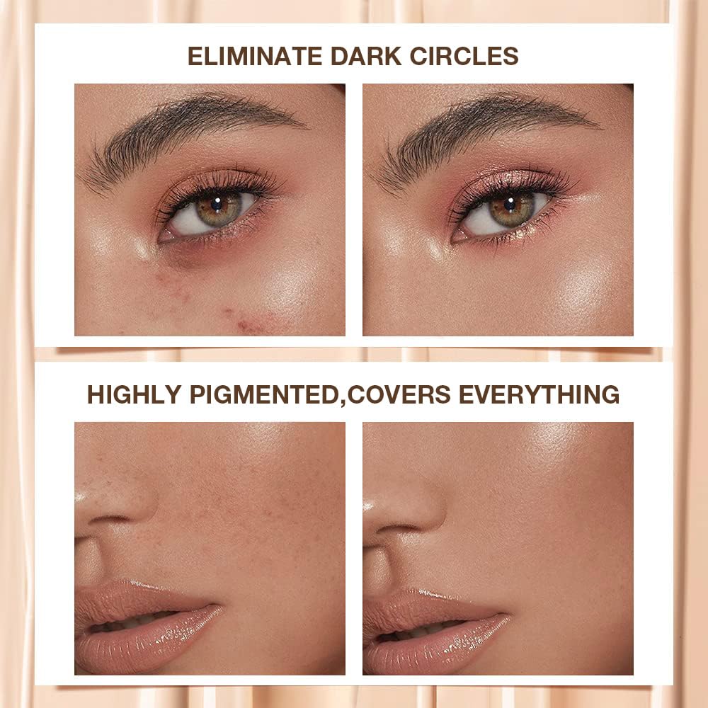 Corrector evpct crema que se difumina fácilmente.