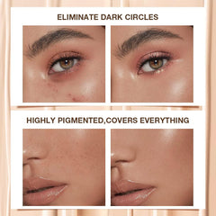 Corrector evpct crema que se difumina fácilmente.