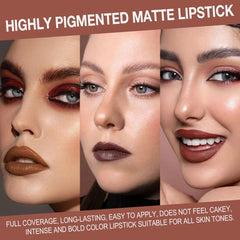 evpct creamy lipstick formula glides smoothly for full coverage in one swipe.
