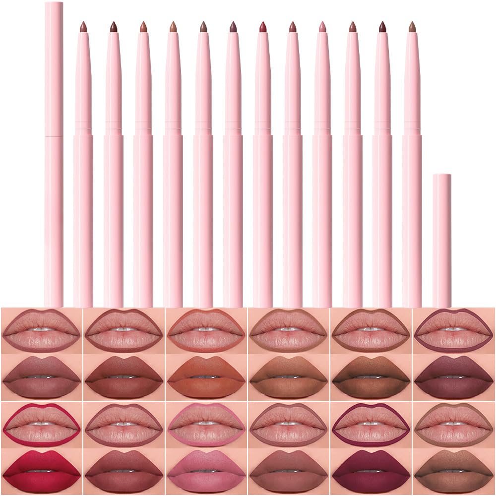 Delineadores de labios evpct en 12 colores para definir y realzar tu look diario.
