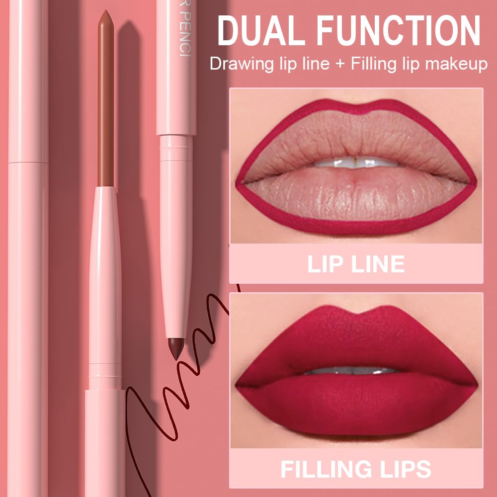 Punta precisa de evpct para delinear labios con definición suave y control preciso.