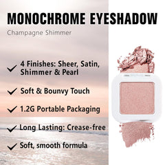 evpct Dusty Pink Champagne palette packaging supports portability for on-the-go touchups.