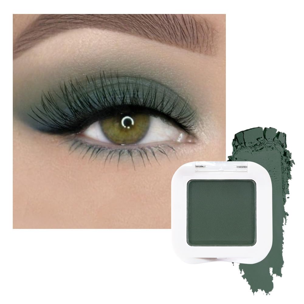 evpct forest green eyeshadow palette compact offers rich pigment for versatile looks.