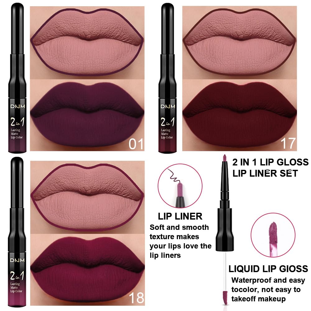 evpct labial dos-en-uno purpura oscura, color profundo y acabado mate
