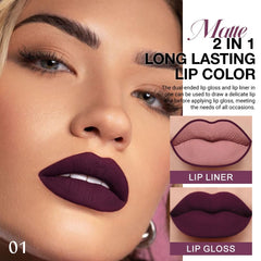 evpct labial líquido ciruela mate, color intenso y duración para todo el día