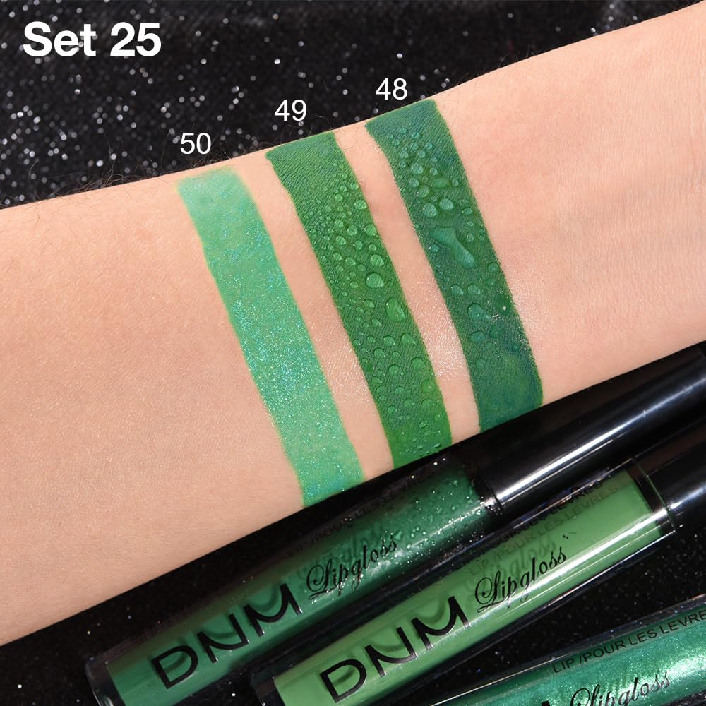 Labial evpct con efecto brillo y destellos para estilos nocturnos.